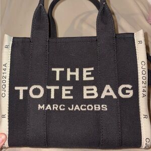 Marc Jacobs Black and Cream Tote Bag